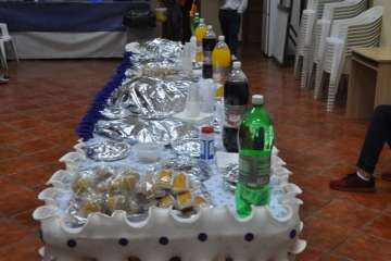 Bajada de los patronos y pregón en Cazadores (Foto TA)