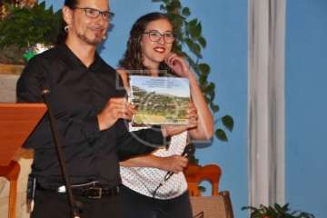 Bajada de los patronos y pregón en Cazadores (Foto TA)