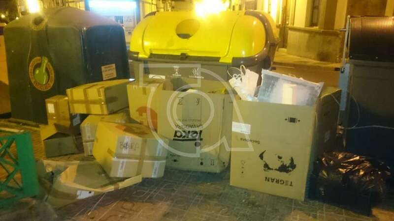 Imagen captada hace unos minutos en una calle de Los Llanos de Telde (Foto TA)