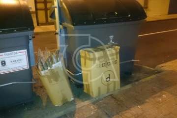 Los negocios 'acartonan' la zona comercial de Telde (Foto TA)