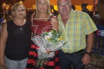 Fabiola Armas da el pistoletazo de salida a las fiestas de Caserones Altos (Foto TA)