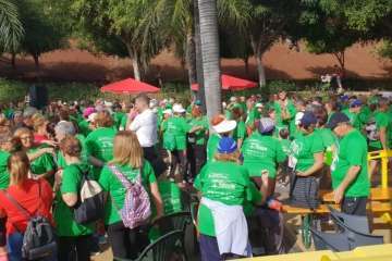  Unos 160 mayores de Telde dan un ejemplo de motivación en II carrera Pasos por la vida (Foto TA)