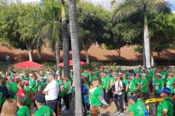  Unos 160 mayores de Telde dan un ejemplo de motivación en II carrera Pasos por la vida (Foto TA)