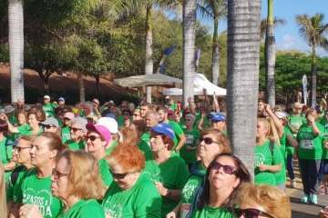  Unos 160 mayores de Telde dan un ejemplo de motivación en II carrera Pasos por la vida (Foto TA)