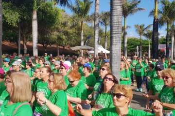  Unos 160 mayores de Telde dan un ejemplo de motivación en II carrera Pasos por la vida (Foto TA)