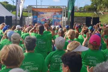  Unos 160 mayores de Telde dan un ejemplo de motivación en II carrera Pasos por la vida (Foto TA)