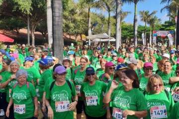  Unos 160 mayores de Telde dan un ejemplo de motivación en II carrera Pasos por la vida (Foto TA)