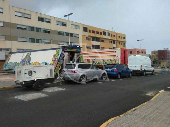 Atracciones situadas sobre la rambla de Pedro Lezcano, en el sector de Picachos (Foto TA)