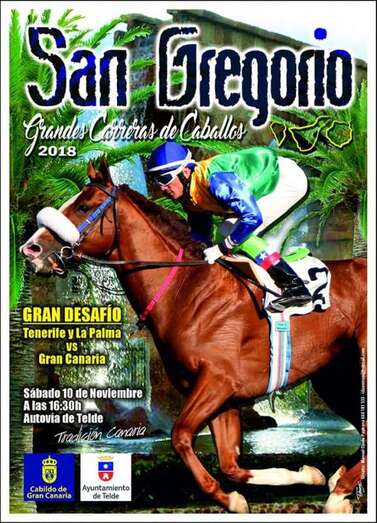 Cartel de las carreras de caballos (Foto TA)