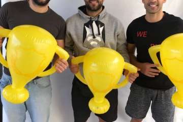 El fotomatón de Deverdementa 'anima' la Liga Interclubes de Pádel en Telde (Foto TA)