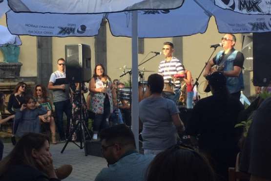 Actuación de Aseres en El Casino de Telde (Foto TA)