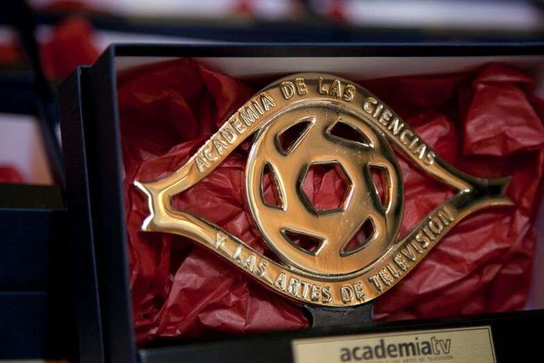 Placa de los Premios Talento de la Academia de Televisión (Foto TA)