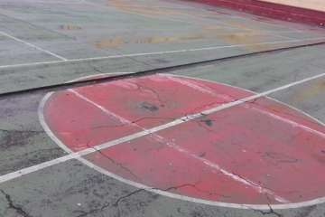 Deportes deja a medias las obras de arreglo de la cancha de Caserones Altos (Foto TA)