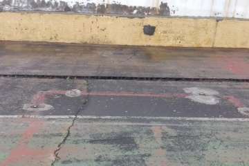 Deportes deja a medias las obras de arreglo de la cancha de Caserones Altos (Foto TA)