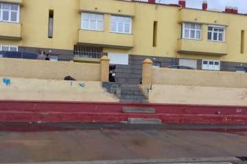 Deportes deja a medias las obras de arreglo de la cancha de Caserones Altos (Foto TA)