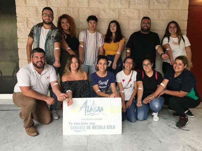 Imagen de un grupo de donantes (Foto TA)