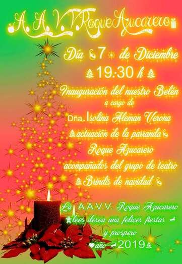 Cartel del evento navideño (Foto TA)