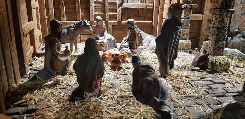 Imagen del belén diseñado por Ricardo Cabañas (Foto TA)