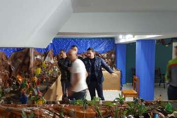 Un belén en forma de U en Las Remudas (Foto TA)