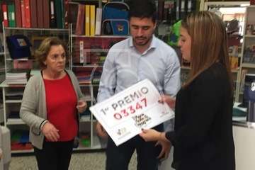 El sorteo extraordinaria de la Lotería de Navidad 2018 deja en Telde más de 4 millones de euros en premios (Foto TA)