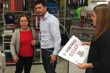 El sorteo extraordinaria de la Lotería de Navidad 2018 deja en Telde más de 4 millones de euros en premios (Foto TA)