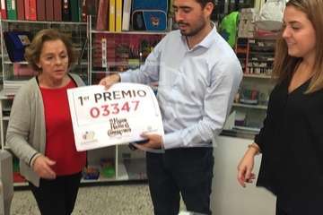 El sorteo extraordinaria de la Lotería de Navidad 2018 deja en Telde más de 4 millones de euros en premios (Foto TA)