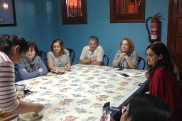 Taller de platos navideños en la AV Cristo de Telde (Foto TA)