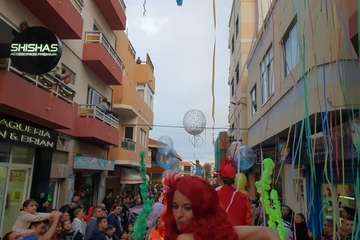 La Cabalgata Real recorre la zona comercial de Los Llanos de Telde (Foto Antonio Alí y Francisco Javier Santana)