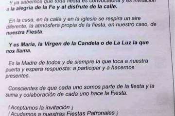 Programa de las fiestas de Tara 2019 (Foto TA)