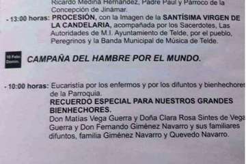 Programa de las fiestas de Tara 2019 (Foto TA)