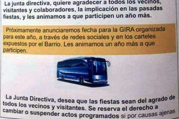 Programa de las fiestas de Tara 2019 (Foto TA)