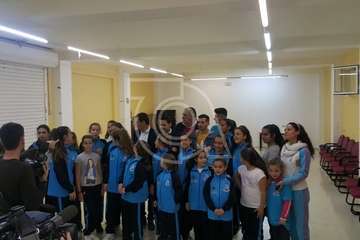 El vicepresidente del Gobierno visita a la comparsa Los Diamantes en Las Remudas (Foto TA)