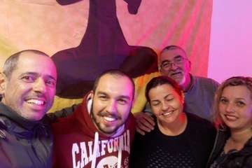 La procesión de las antorchas ilumina a Tara (Foto Carmelo Santana)