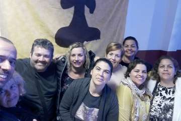 La procesión de las antorchas ilumina a Tara (Foto Carmelo Santana)