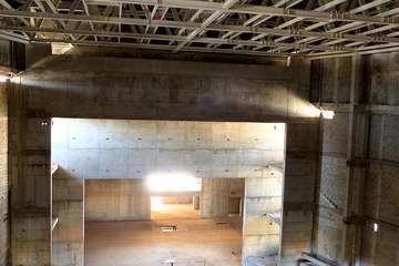 Estado de abandono del inacabado Palacio de la Cultura de Telde (Foto TA y Borja Suárez/C7)