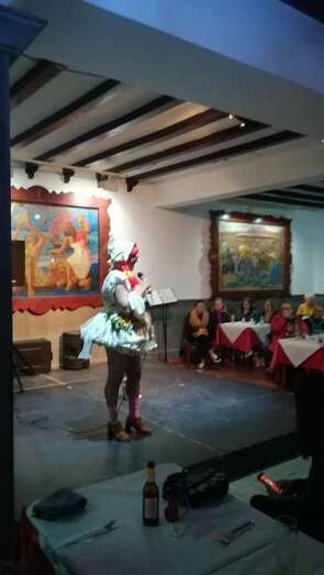 Momento del espectáculo de anoche en El Casino de Telde (Foto TA)