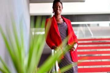  Erika Echuaca 'volará sin alas' con un diseño del teldense Nauzet Afonso (Foto Juan Carlos Alonso)