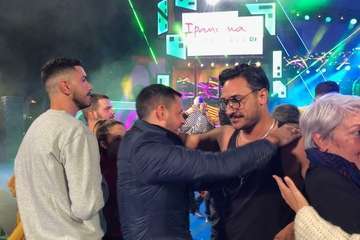 El diseñador teldense Nauzet Afonso vuela con éxito en el Carnaval capitalino (Foto TA)