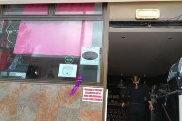  La Sal llena La Garita de lazos morados (Foto TA)