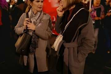 Telde deja oír su grito en la capital por la igualdad de la mujer (Foto Antonio Alí)