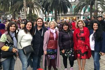 Telde deja oír su grito en la capital por la igualdad de la mujer (Foto Antonio Alí)