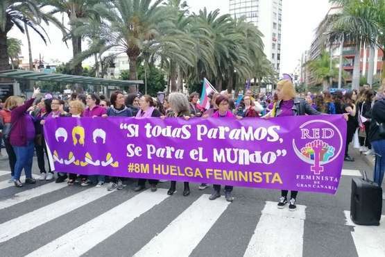 Telde deja oír su grito en la capital por la igualdad de la mujer (Foto Antonio Alí)