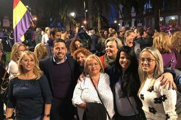 Telde deja oír su grito en la capital por la igualdad de la mujer (Foto Antonio Alí)