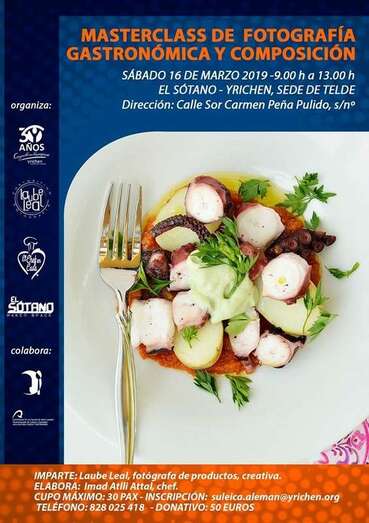 Cartel de la clase magistral (Foto TA)