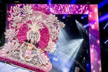 Yanira López, Primera Dama del Carnaval de Maspalomas 2109, también es de Telde (Foto Antonio Alí/Francisco Javier Santana y TA)