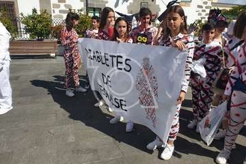 Fiesta escolar de Carnaval Tradicional en San Juan de Telde (Foto TA)