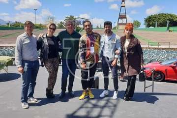 Todo listo en el parque de San Juan para la Gala Drag (Foto TA)