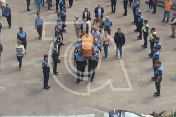 Telde da su último adiós al cabo Rubén Rivero (Foto TA)