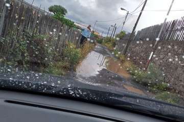 El camino Piletas hace aguas en Montaña Las Palmas (Foto TA)