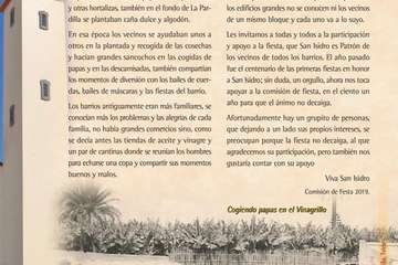 Programa de las fiestas de La Pardilla 2019 (Foto TA)